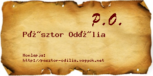 Pásztor Odília névjegykártya